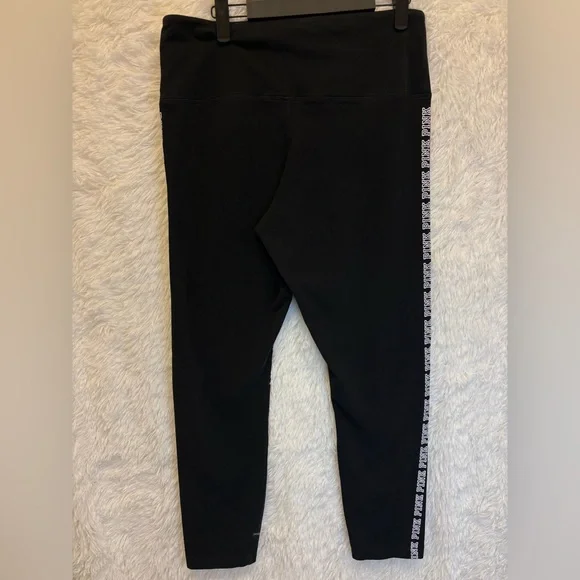 PINK Victoria's Secret High Rise Leggings | Logo Side Stripe | Athletic | XL - Picture 16 of 17